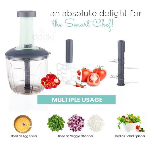 Push Chopper for Vegetables & Fruits | 1100ml
